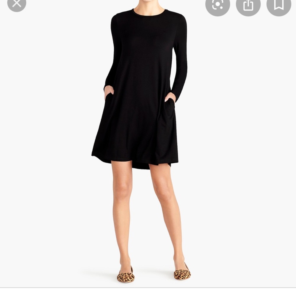 J Crew Swingy Long Sleeve Dress